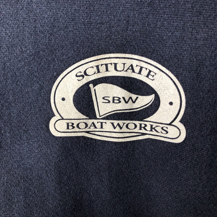 2000'S Champion sweatshirt pullover hoodie, men's size XL (approx.) cotton navy blue type Vintage Second Hand