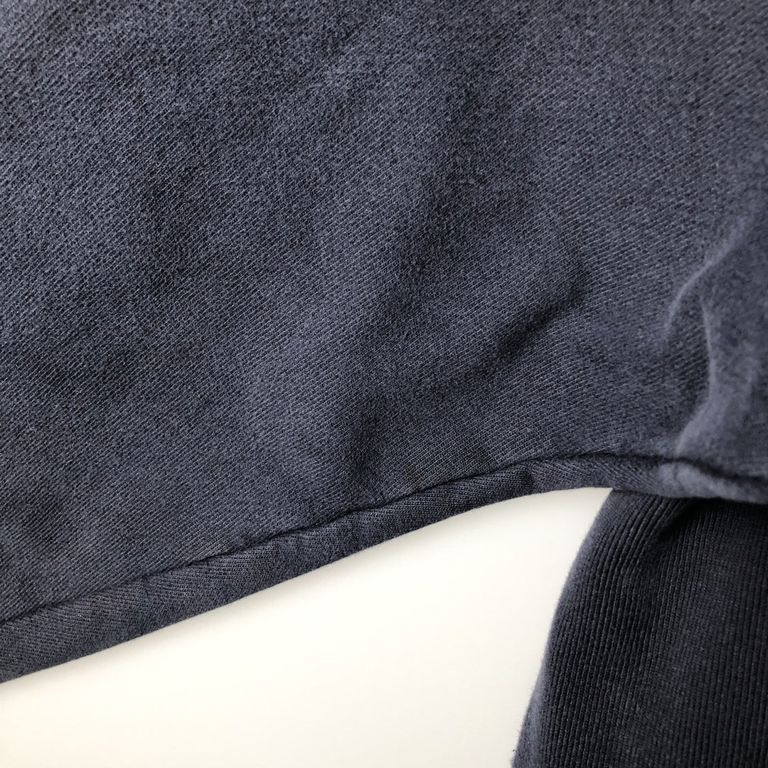 2000'S Champion sweatshirt pullover hoodie, men's size XL (approx.) cotton navy blue type Vintage Second Hand