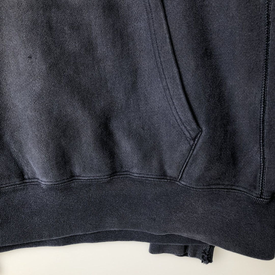 2000'S Champion sweatshirt pullover hoodie, men's size XL (approx.) cotton navy blue type Vintage Second Hand