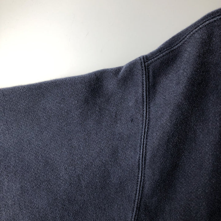 2000'S Champion sweatshirt pullover hoodie, men's size XL (approx.) cotton navy blue type Vintage Second Hand