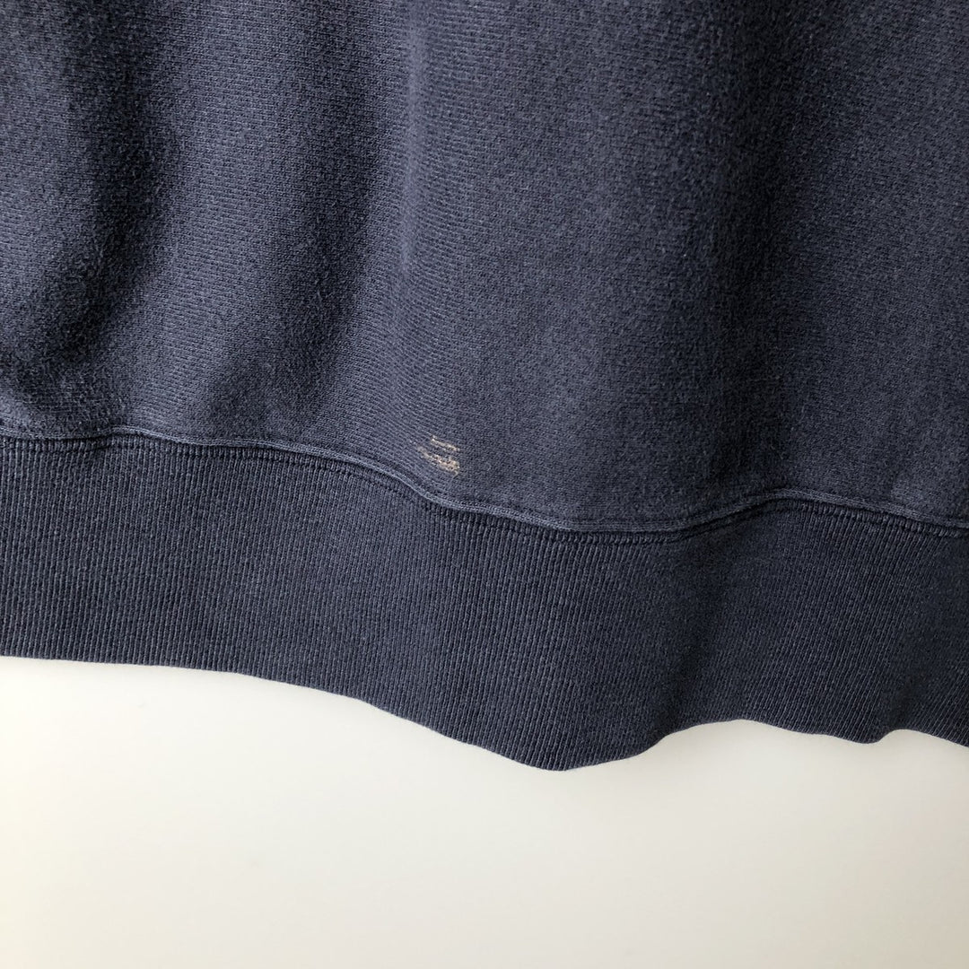 2000'S Champion sweatshirt pullover hoodie, men's size XL (approx.) cotton navy blue type Vintage Second Hand