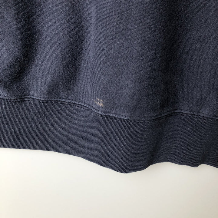 2000'S Champion sweatshirt pullover hoodie, men's size XL (approx.) cotton navy blue type Vintage Second Hand