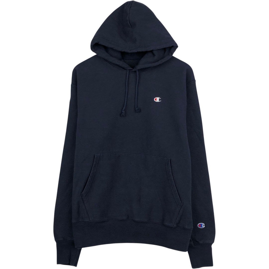 Champion Sweatshirt Pullover Hoodie, Men's Size L unclear navy blue type Vintage Second Hand