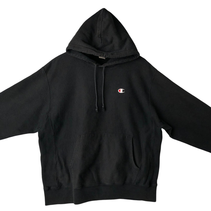 Champion REVERSE WEAVE Reverse Weave Sweat Pullover Hoodie Men's XL cotton black type Vintage Second Hand