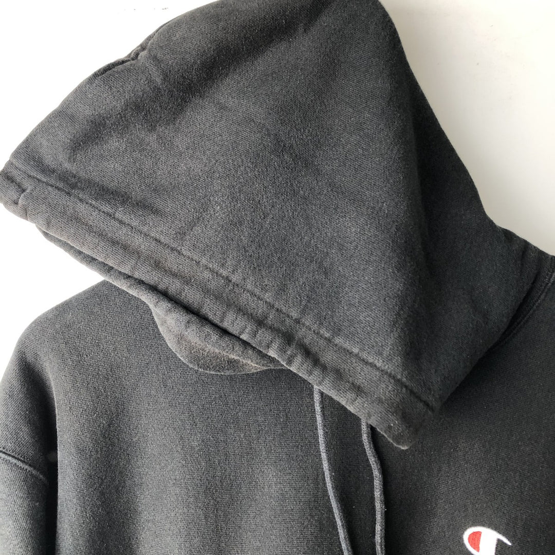 Champion REVERSE WEAVE Reverse Weave Sweat Pullover Hoodie Men's XL cotton black type Vintage Second Hand