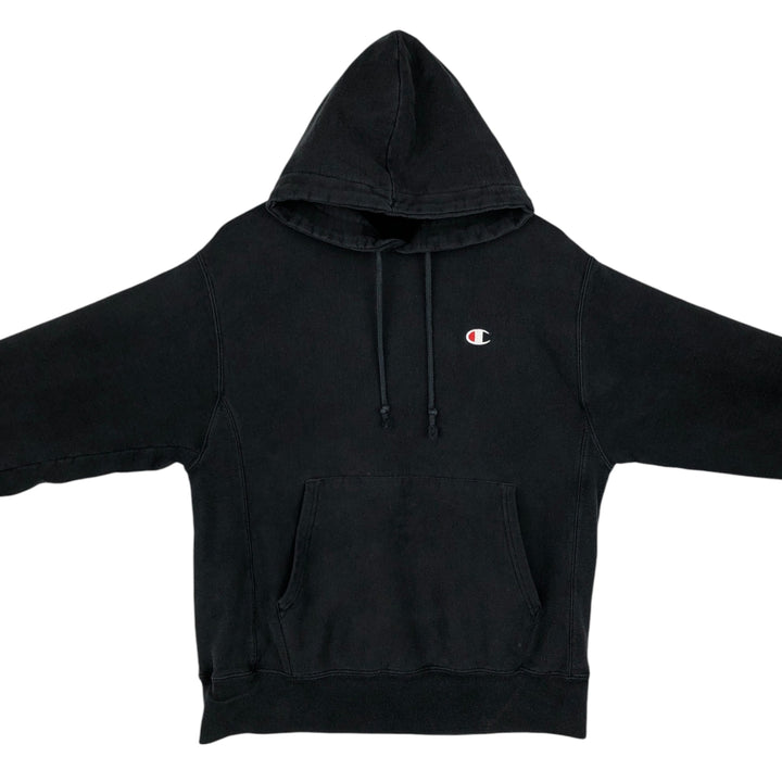 2000'S Champion Sweatshirt Pullover Hoodie, Men's Size M unclear Charcoal Vintage Second Hand