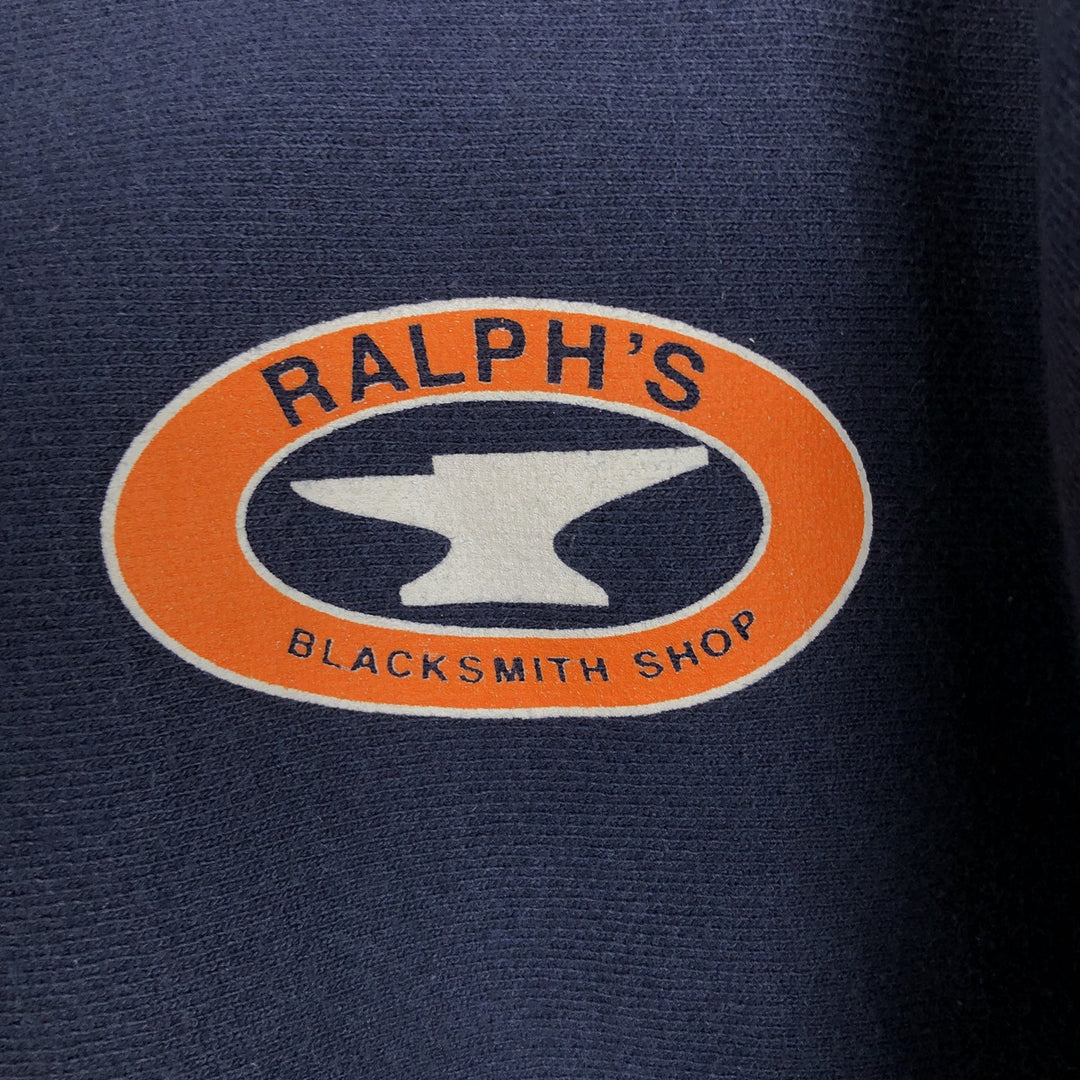2000'S Champion sweatshirt pullover hoodie, men's size XL (approx.) cotton navy blue type Vintage Second Hand