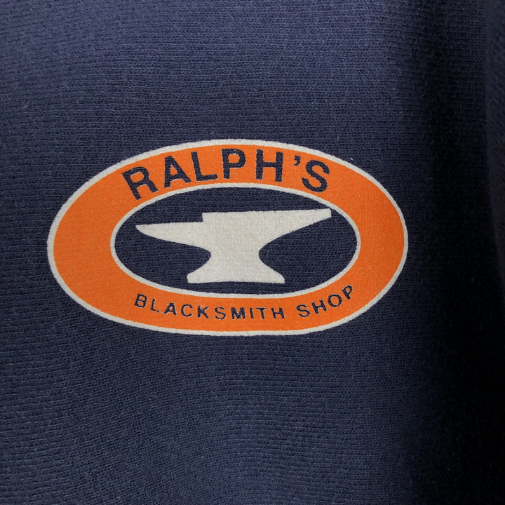 2000'S Champion sweatshirt pullover hoodie, men's size XL (approx.) cotton navy blue type Vintage Second Hand
