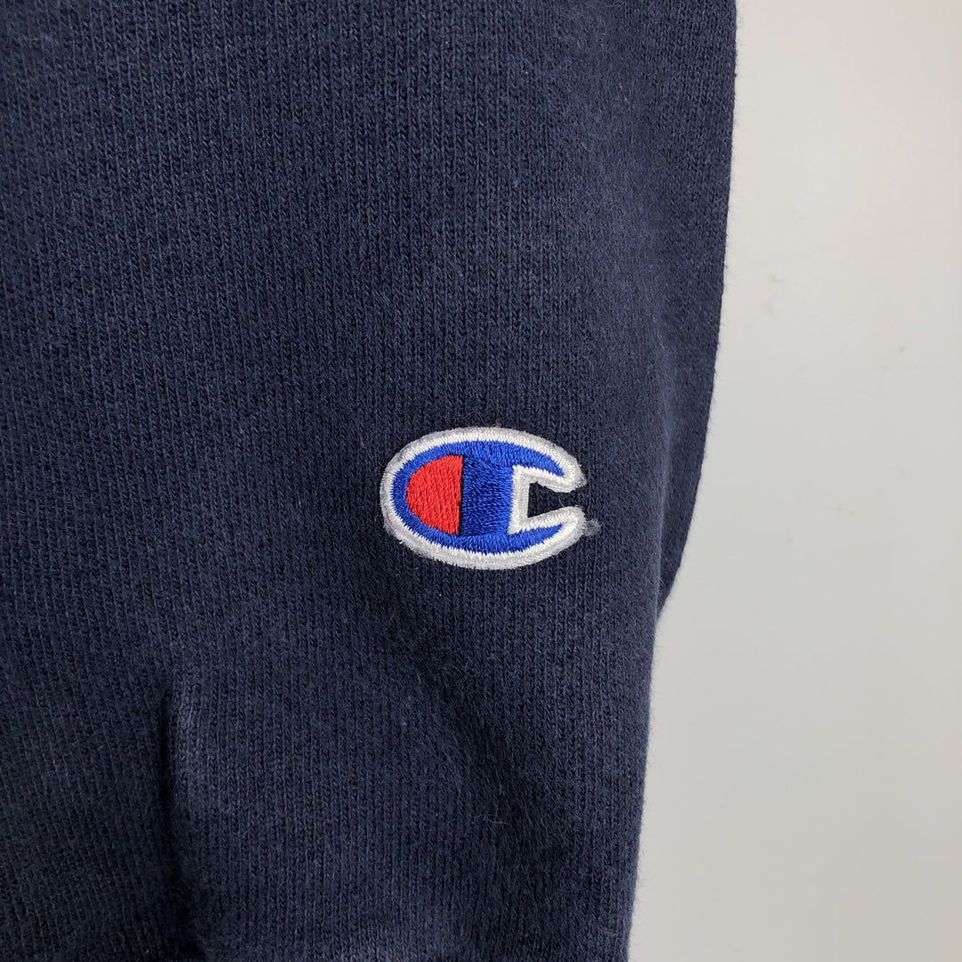 2000'S Champion sweatshirt pullover hoodie, men's size XL (approx.) cotton navy blue type Vintage Second Hand