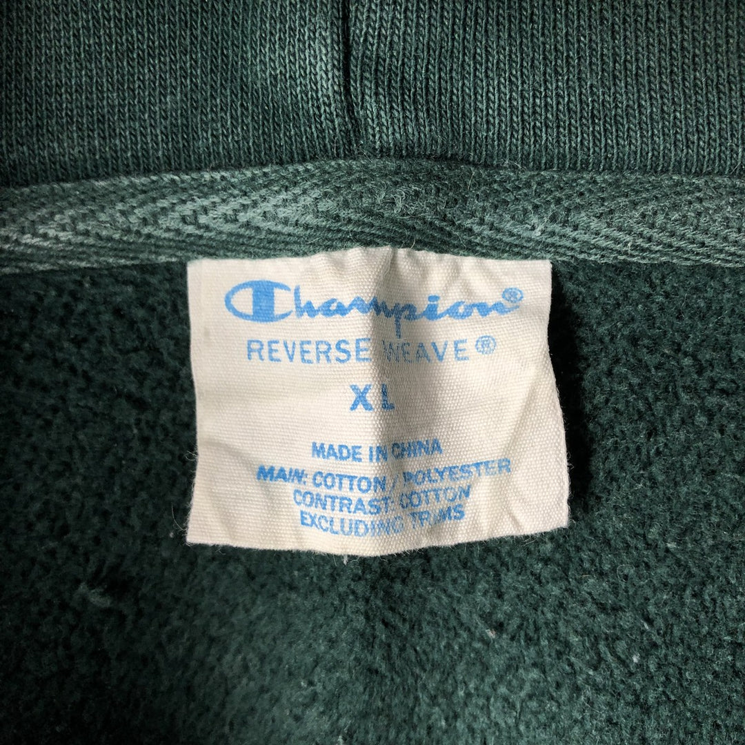 Champion REVERSE WEAVE Reverse Weave Sweat Pullover Hoodie Men's XL cotton Green type dark green Vintage Second Hand