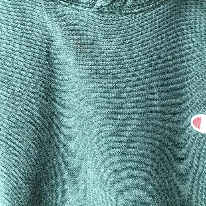 Champion REVERSE WEAVE Reverse Weave Sweat Pullover Hoodie Men's XL cotton Green type dark green Vintage Second Hand