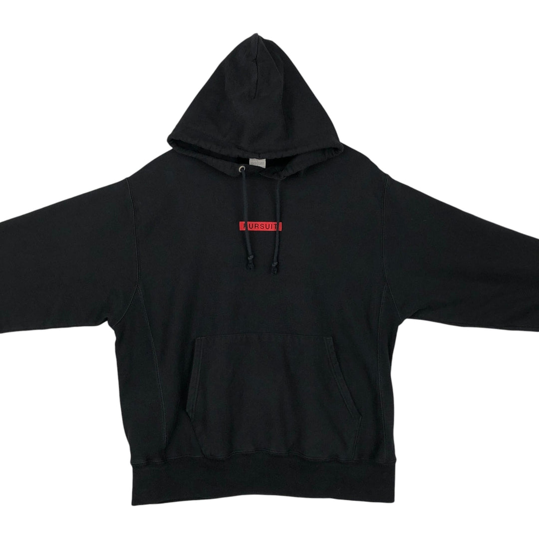 2000'S Champion sweatshirt pullover hoodie, men's size L (approx.) cotton black type Vintage Second Hand