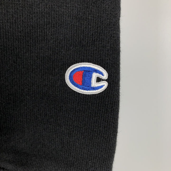 2000'S Champion sweatshirt pullover hoodie, men's size L (approx.) cotton black type Vintage Second Hand
