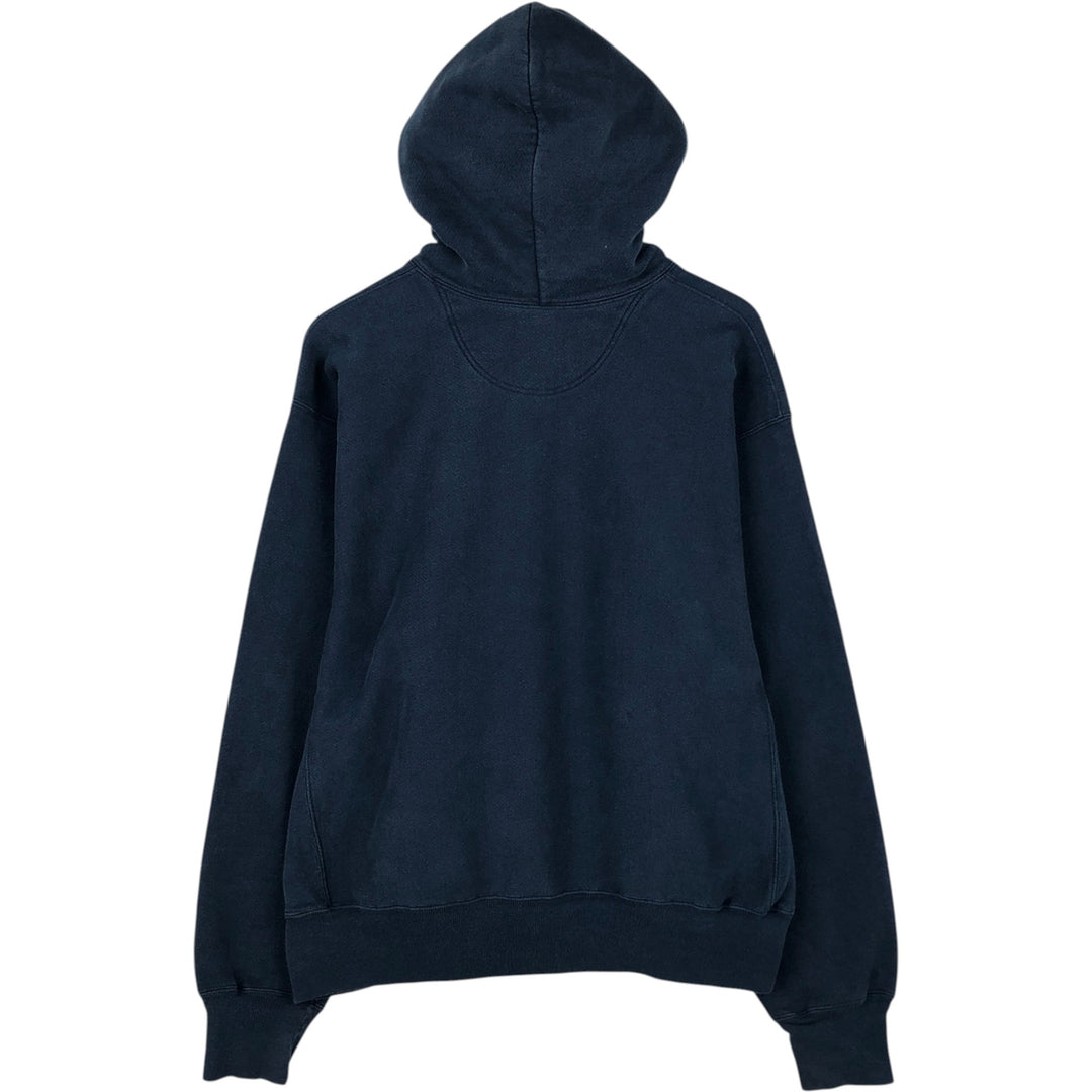 2000'S Champion sweatshirt pullover hoodie, men's size L (approx.) cotton navy blue type Vintage Second Hand
