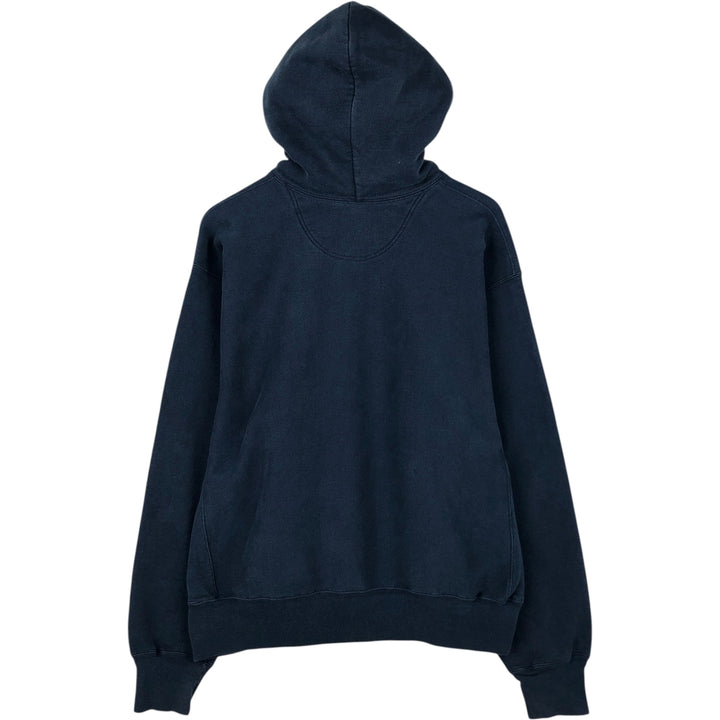 2000'S Champion sweatshirt pullover hoodie, men's size L (approx.) cotton navy blue type Vintage Second Hand