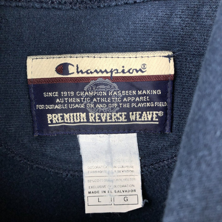2000'S Champion sweatshirt pullover hoodie, men's size L (approx.) cotton navy blue type Vintage Second Hand