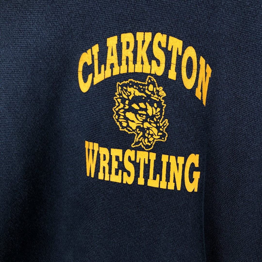 2000'S Champion sweatshirt pullover hoodie, men's size L (approx.) cotton navy blue type Vintage Second Hand