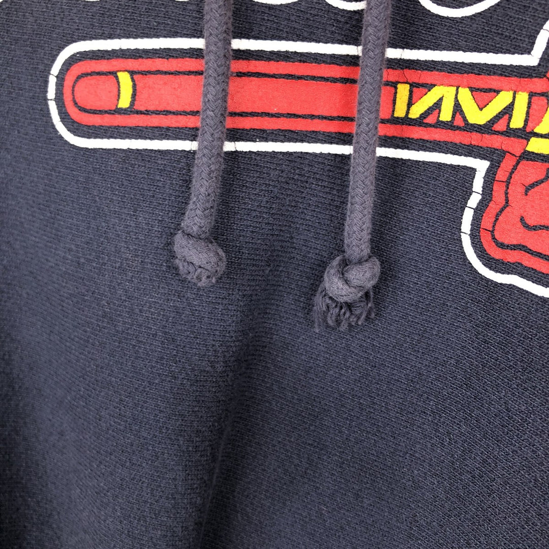 2000'S Champion sweatshirt pullover hoodie, men's size XL (approx.) cotton navy blue type Vintage Second Hand