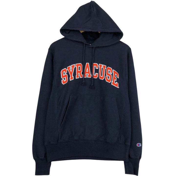 Champion REVERSE WEAVE Reverse Weave College Sweat Pullover Hoodie Men's S cotton navy blue type Vintage Second Hand
