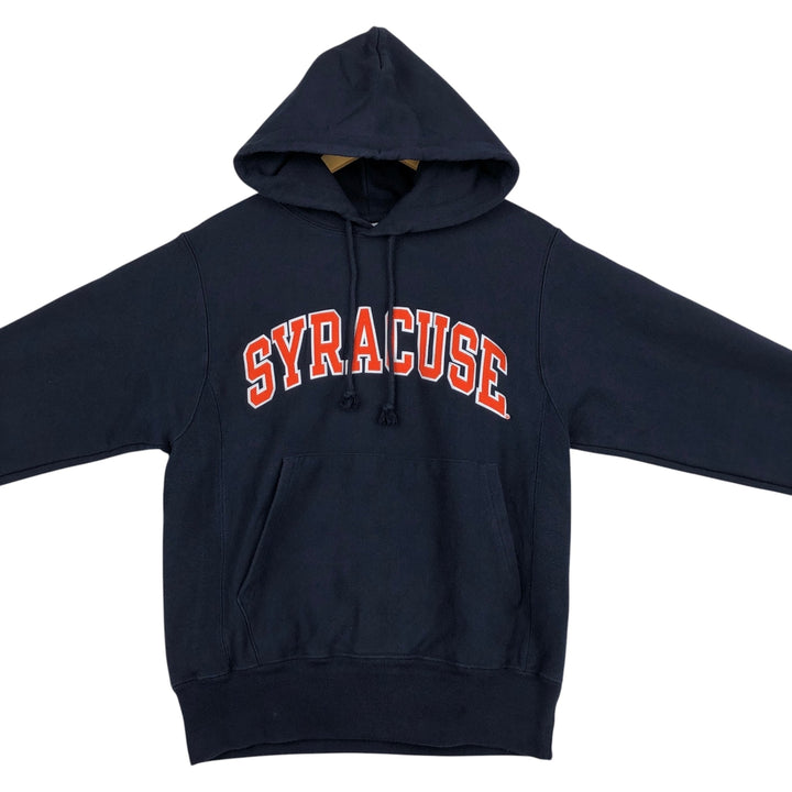 Champion REVERSE WEAVE Reverse Weave College Sweat Pullover Hoodie Men's S cotton navy blue type Vintage Second Hand