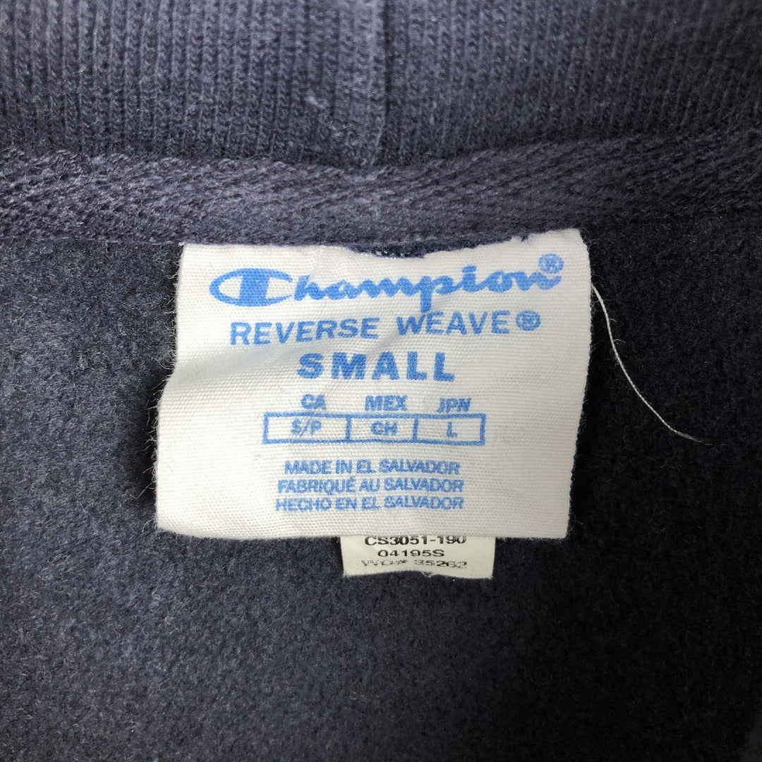 Champion REVERSE WEAVE Reverse Weave College Sweat Pullover Hoodie Men's S cotton navy blue type Vintage Second Hand