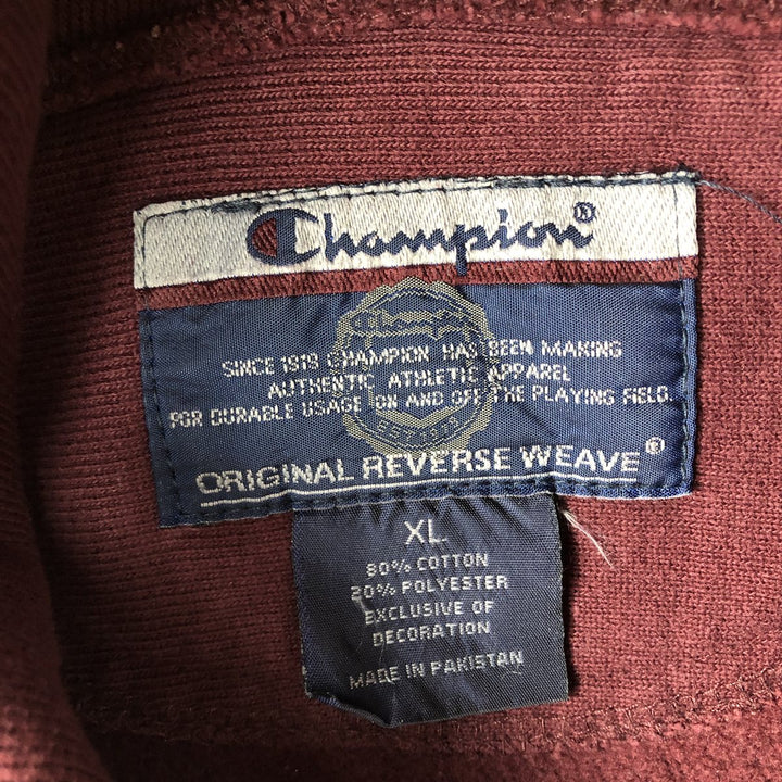 2000'S Champion Original Reverse Weave College Sweatshirt Pullover Hoodie, Men's Size XL (approx.) cotton red type Vintage Second Hand