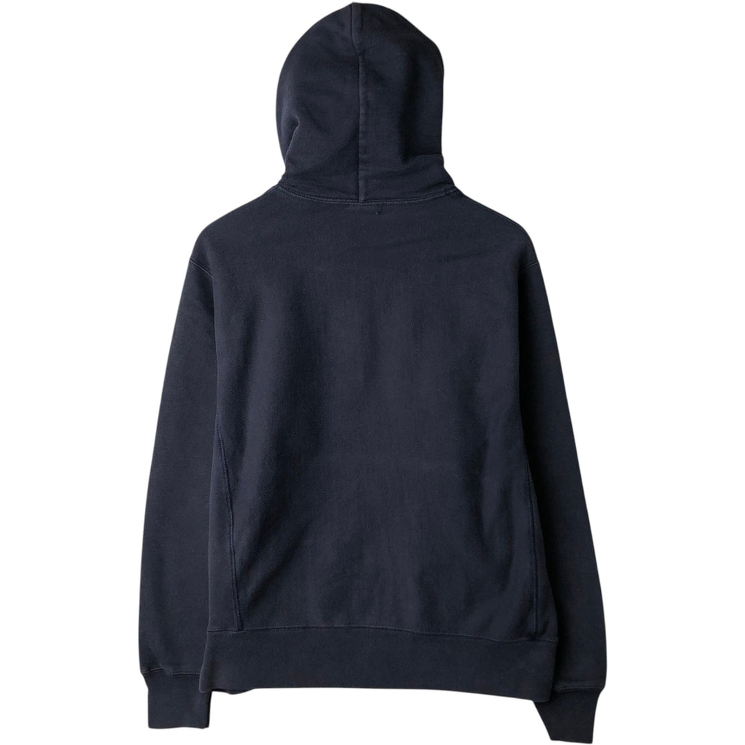 Champion REVERSE WEAVE College Sweat Full-Zip Hoodie, Men's Size M (approx.) cotton navy blue type Vintage Second Hand