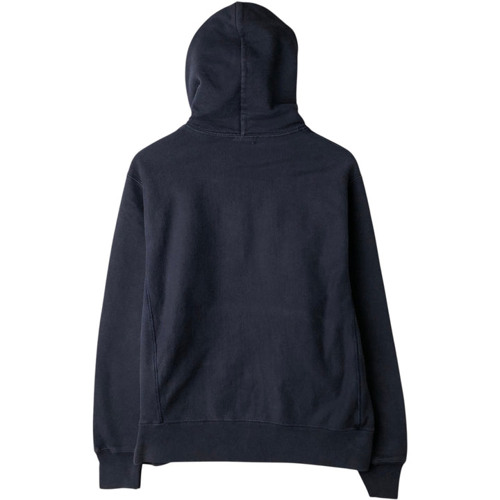 Champion REVERSE WEAVE College Sweat Full-Zip Hoodie, Men's Size M (approx.) cotton navy blue type Vintage Second Hand