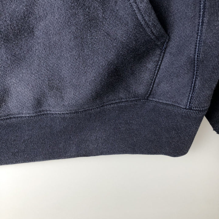 Champion REVERSE WEAVE College Sweat Full-Zip Hoodie, Men's Size M (approx.) cotton navy blue type Vintage Second Hand