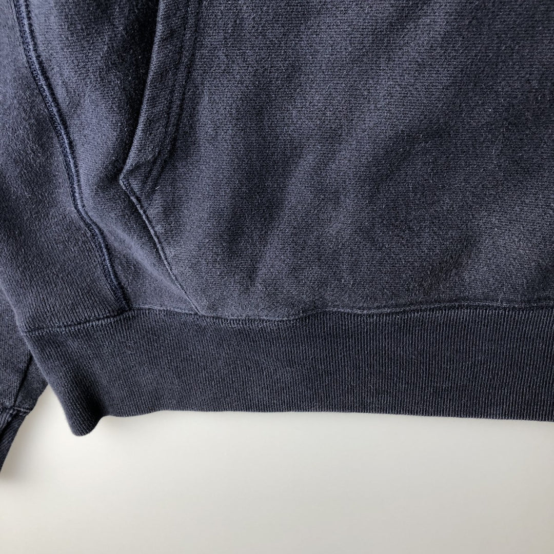 Champion REVERSE WEAVE College Sweat Full-Zip Hoodie, Men's Size M (approx.) cotton navy blue type Vintage Second Hand