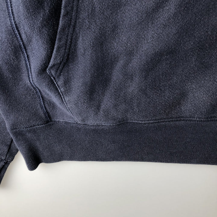 Champion REVERSE WEAVE College Sweat Full-Zip Hoodie, Men's Size M (approx.) cotton navy blue type Vintage Second Hand