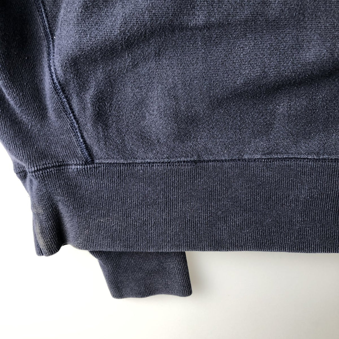 Champion REVERSE WEAVE College Sweat Full-Zip Hoodie, Men's Size M (approx.) cotton navy blue type Vintage Second Hand