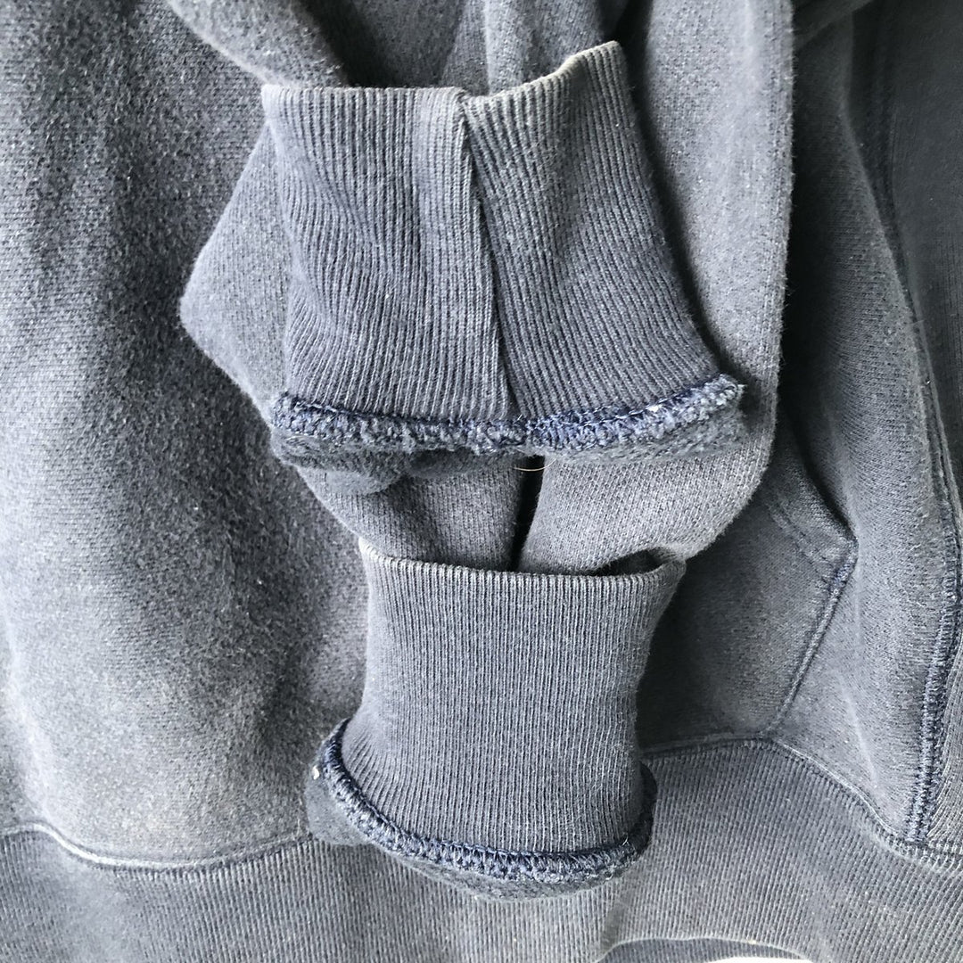 Champion REVERSE WEAVE College Sweat Full-Zip Hoodie, Men's Size M (approx.) cotton navy blue type Vintage Second Hand