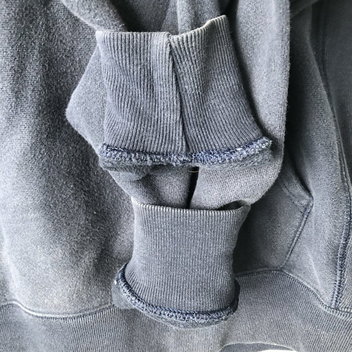 Champion REVERSE WEAVE College Sweat Full-Zip Hoodie, Men's Size M (approx.) cotton navy blue type Vintage Second Hand