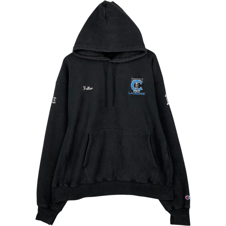 2000'S Champion sweatshirt pullover hoodie, men's size XL (approx.) cotton Charcoal Vintage Second Hand