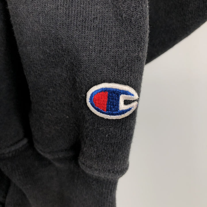 2000'S Champion sweatshirt pullover hoodie, men's size XL (approx.) cotton Charcoal Vintage Second Hand