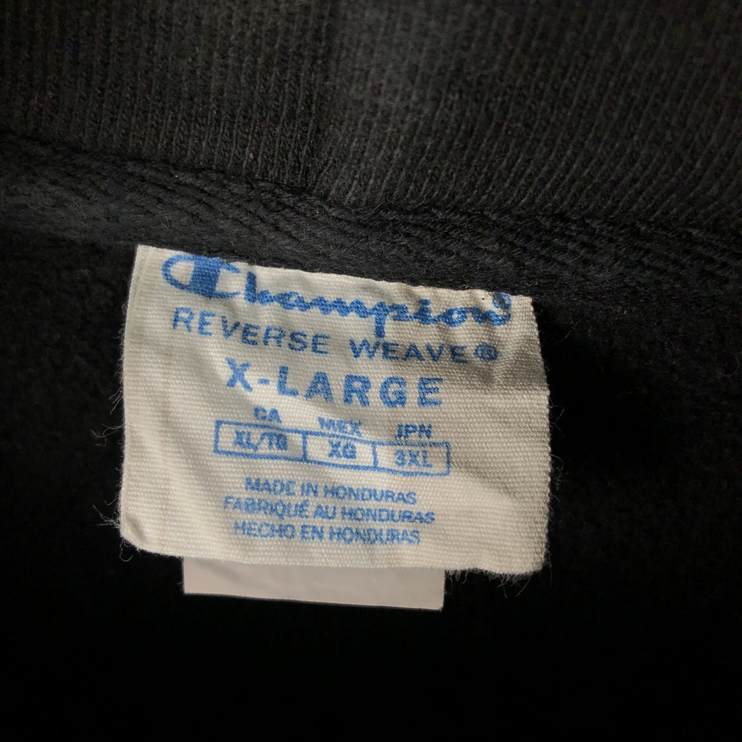 2000'S Champion Advertising Sweatshirt Pullover Hoodie, Men's Size XL (approx.) cotton Charcoal Vintage Second Hand