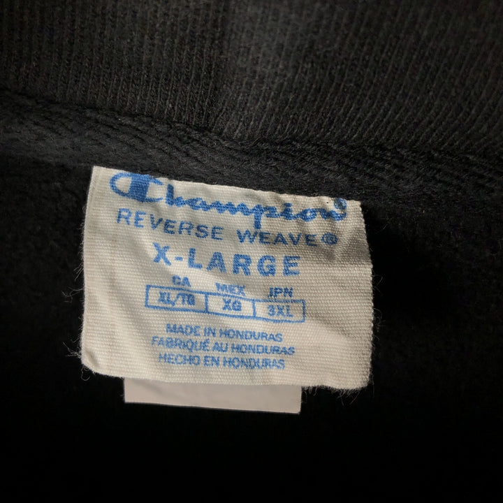 2000'S Champion Advertising Sweatshirt Pullover Hoodie, Men's Size XL (approx.) cotton Charcoal Vintage Second Hand