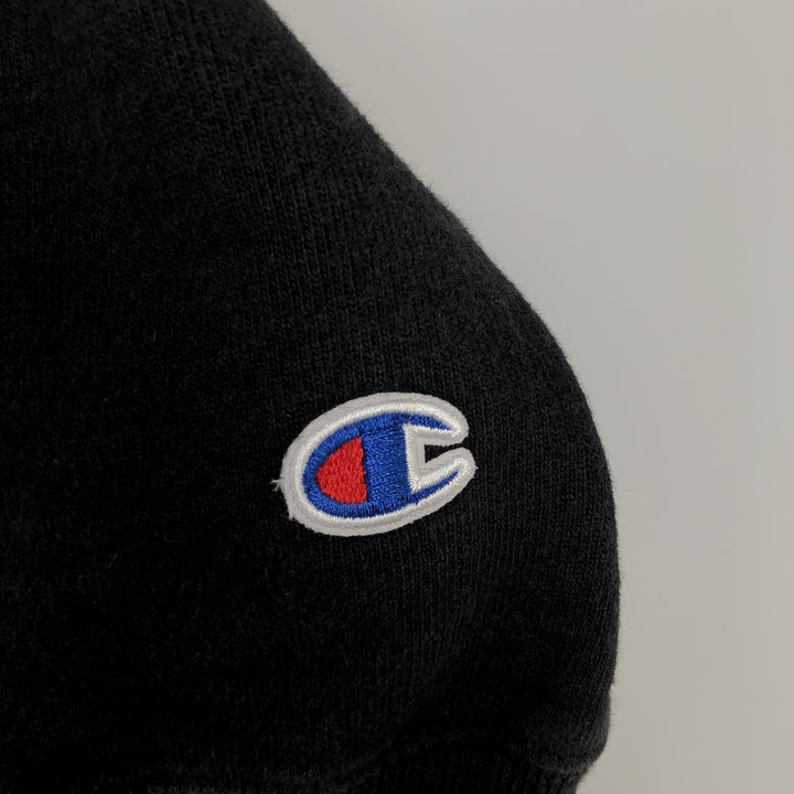 2000'S Champion Advertising Sweatshirt Pullover Hoodie, Men's Size XL (approx.) cotton Charcoal Vintage Second Hand