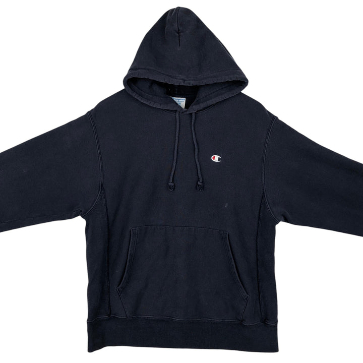 2000'S Champion Sweatshirt Pullover Hoodie, Men's Size M cotton navy blue type Vintage Second Hand
