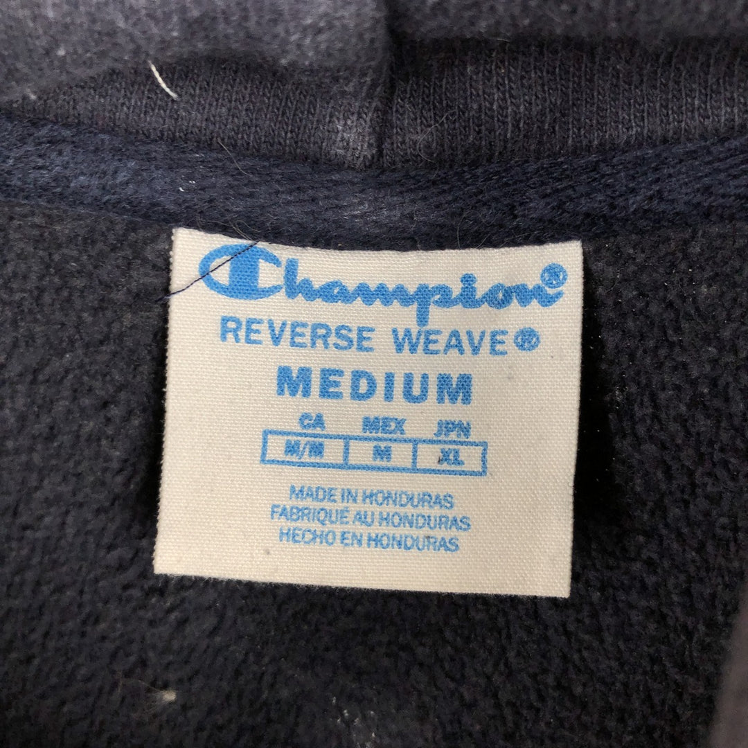 2000'S Champion Sweatshirt Pullover Hoodie, Men's Size M cotton navy blue type Vintage Second Hand