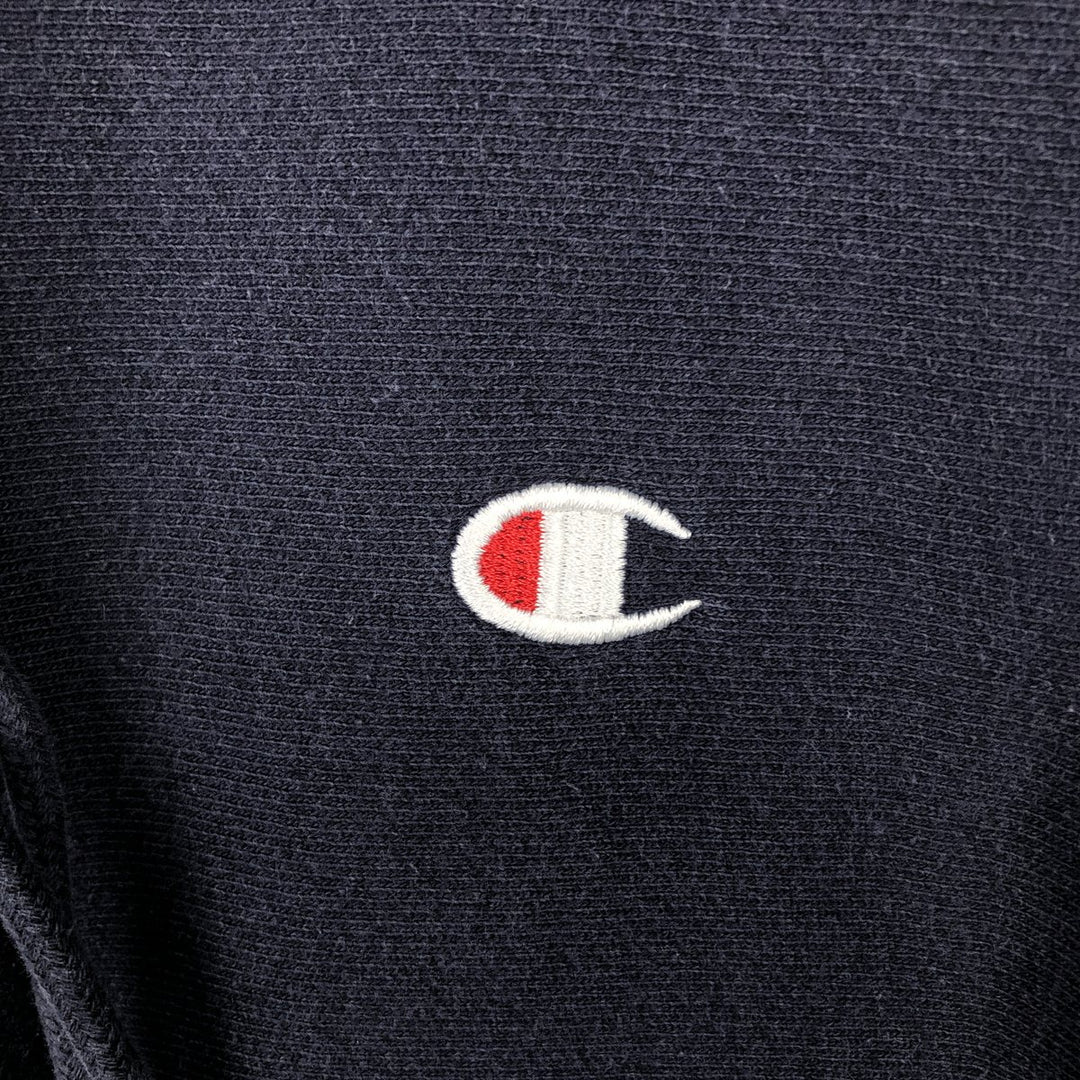 2000'S Champion Sweatshirt Pullover Hoodie, Men's Size M cotton navy blue type Vintage Second Hand