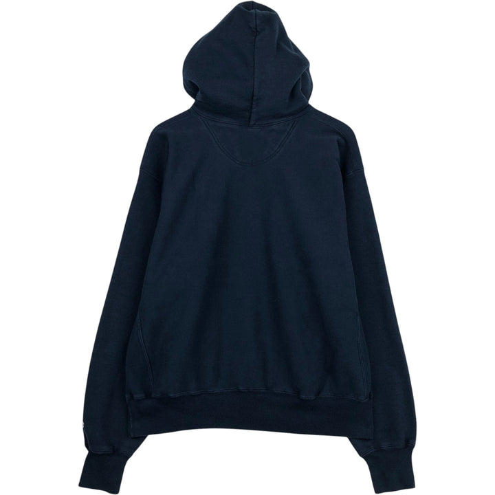 2000'S Champion sweatshirt pullover hoodie, men's size L (approx.) cotton navy blue type Vintage Second Hand