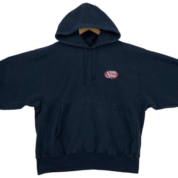 2000'S Champion sweatshirt pullover hoodie, men's size L (approx.) cotton navy blue type Vintage Second Hand