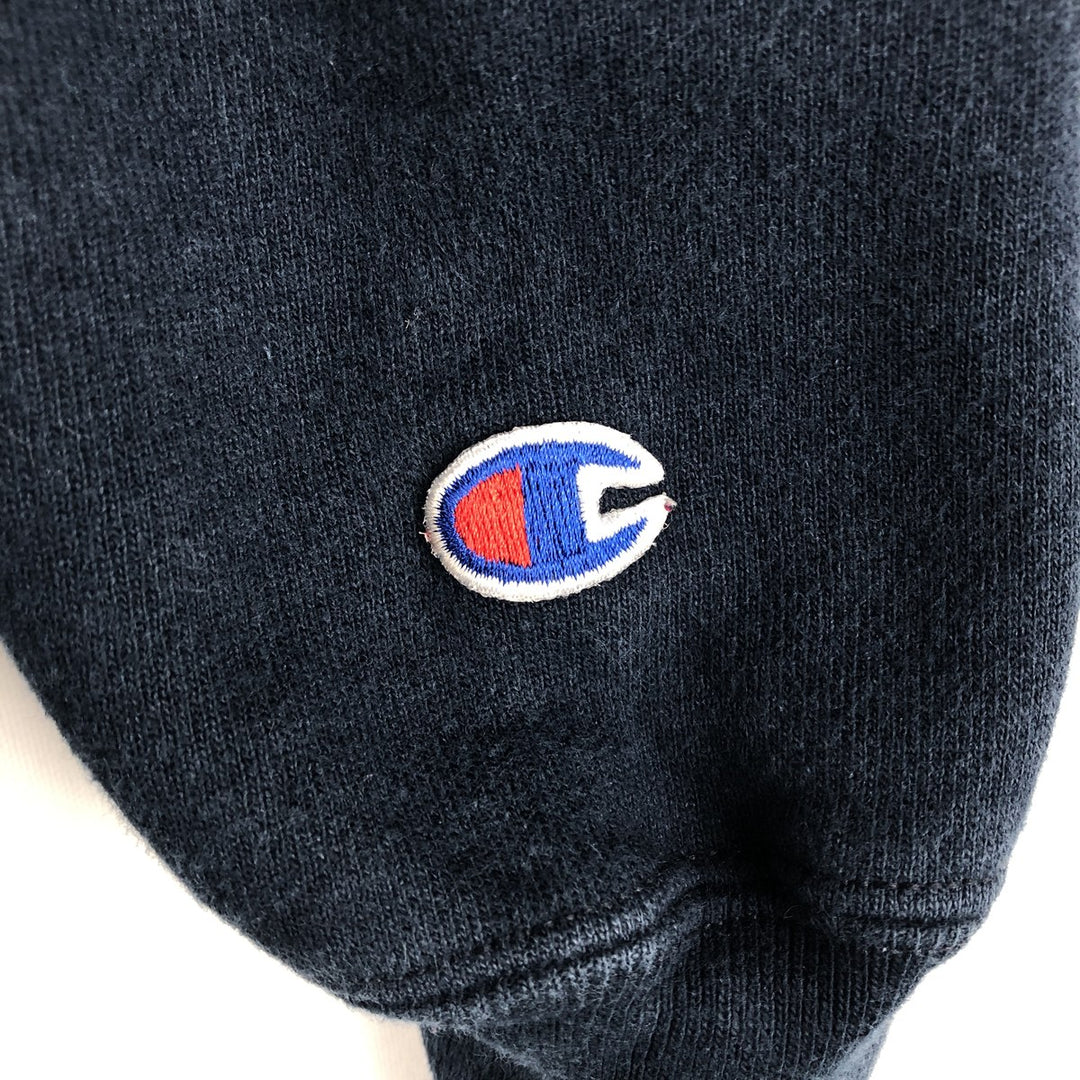 2000'S Champion sweatshirt pullover hoodie, men's size L (approx.) cotton navy blue type Vintage Second Hand