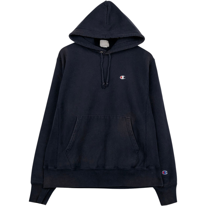 2000'S Champion Sweatshirt Pullover Hoodie, Men's Size M cotton navy blue type Vintage Second Hand