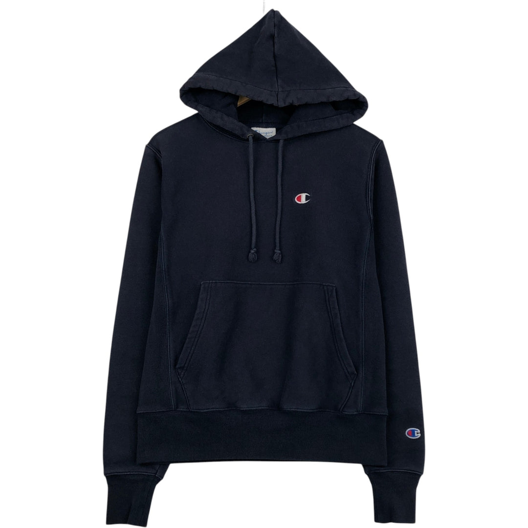 2000'S Champion sweatshirt pullover hoodie, men's size S (approx.) cotton navy blue type Vintage Second Hand