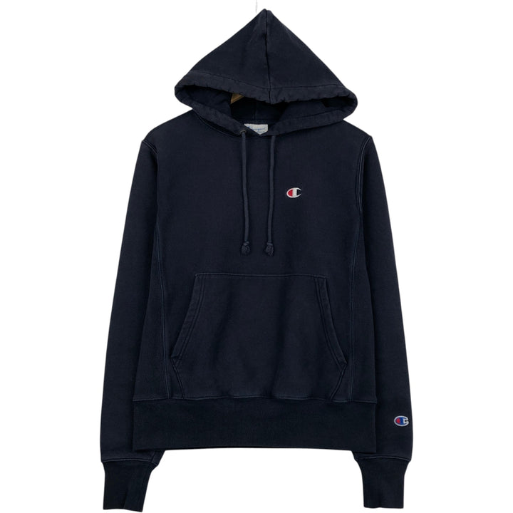 2000'S Champion sweatshirt pullover hoodie, men's size S (approx.) cotton navy blue type Vintage Second Hand