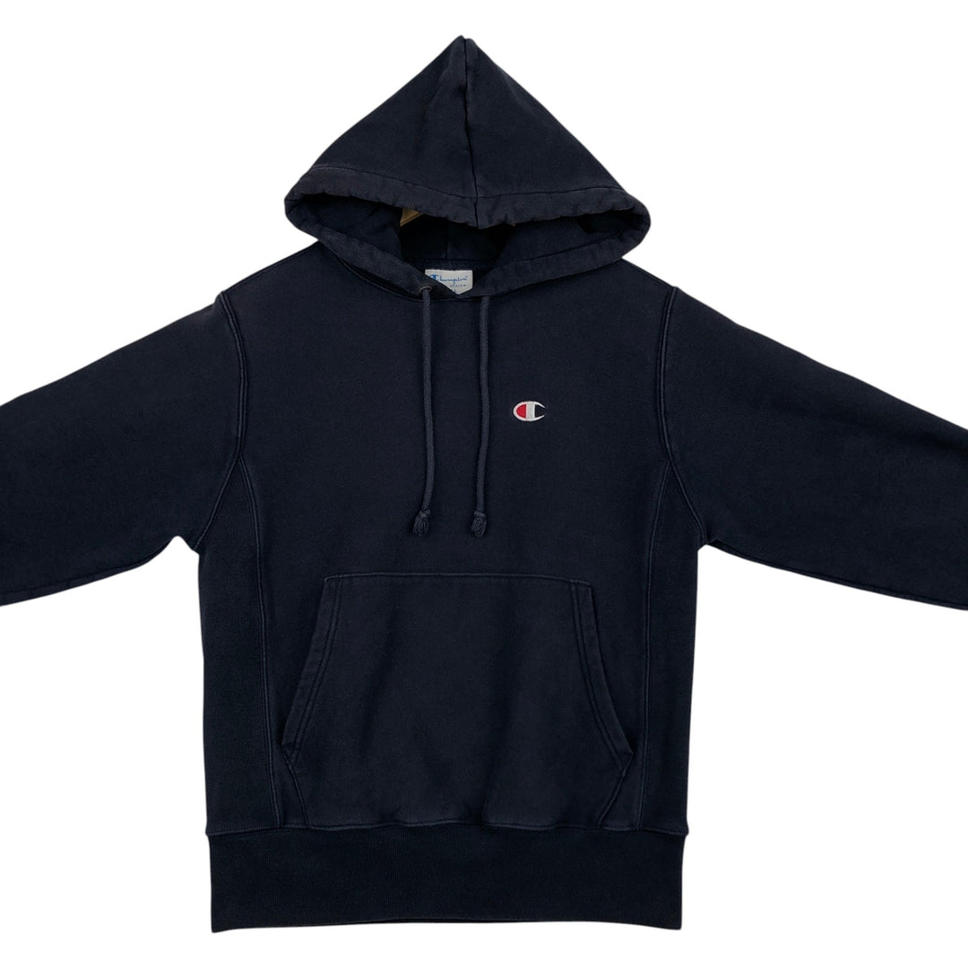 2000'S Champion sweatshirt pullover hoodie, men's size S (approx.) cotton navy blue type Vintage Second Hand