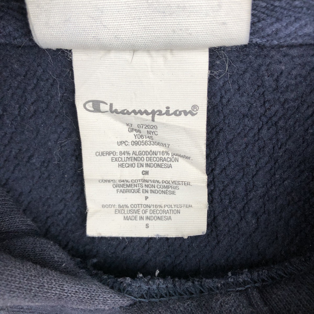2000'S Champion sweatshirt pullover hoodie, men's size S (approx.) cotton navy blue type Vintage Second Hand